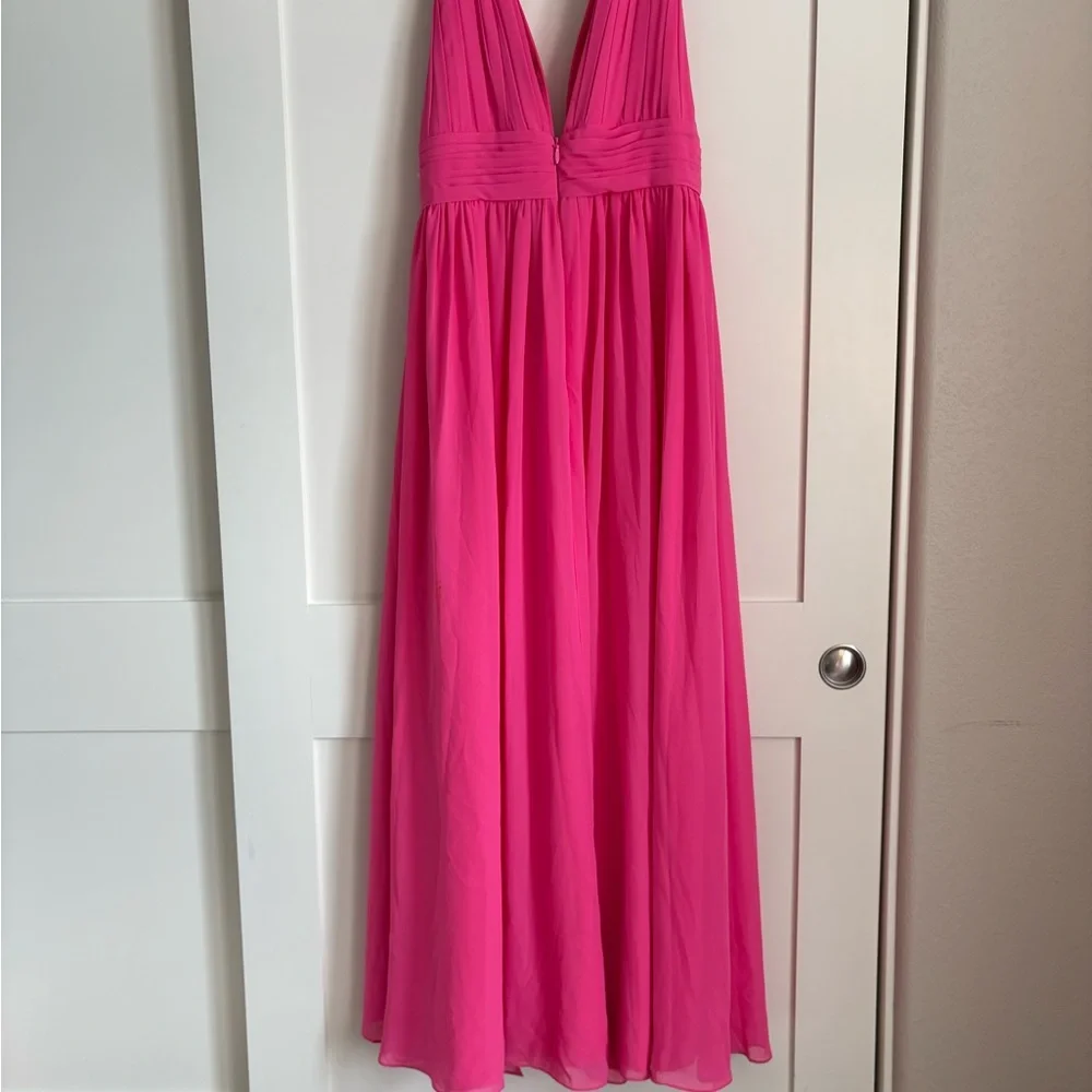 Elegant Hot Pink Evening Gown Cicinia - Picture 2 of 3
